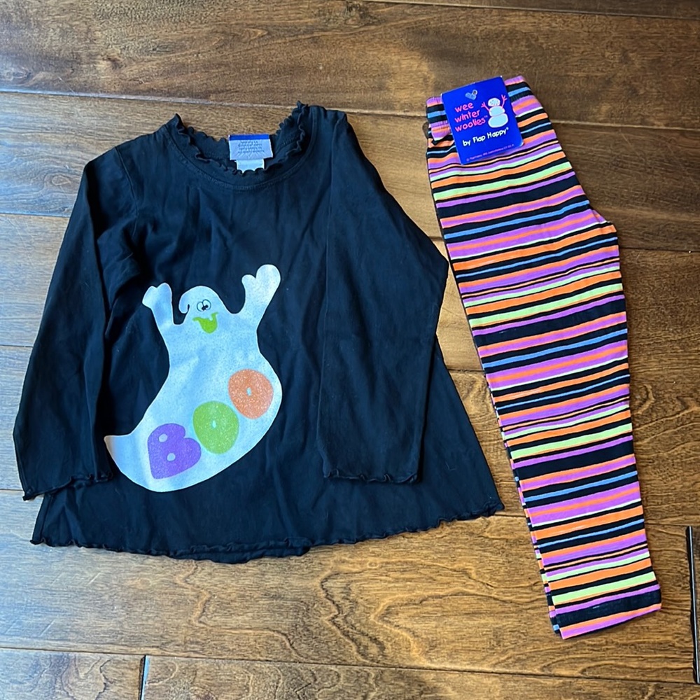 NWT Flap Happy Halloween Outfit Toddler 2T